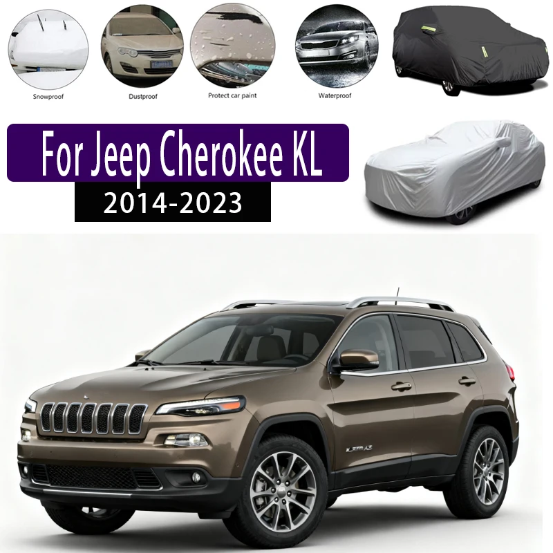 For Jeep Cherokee KL 2014-2023 2010 2011 Outdoor Protection Full Car Covers Snow Cover Sunshade Waterproof Dustproof Exterior
For Jeep Cherokee KL 2014-2023 2010 2011 Outdoor Protection Full Car Covers Snow Cover Sunshade Waterproof Dustproof Exterior