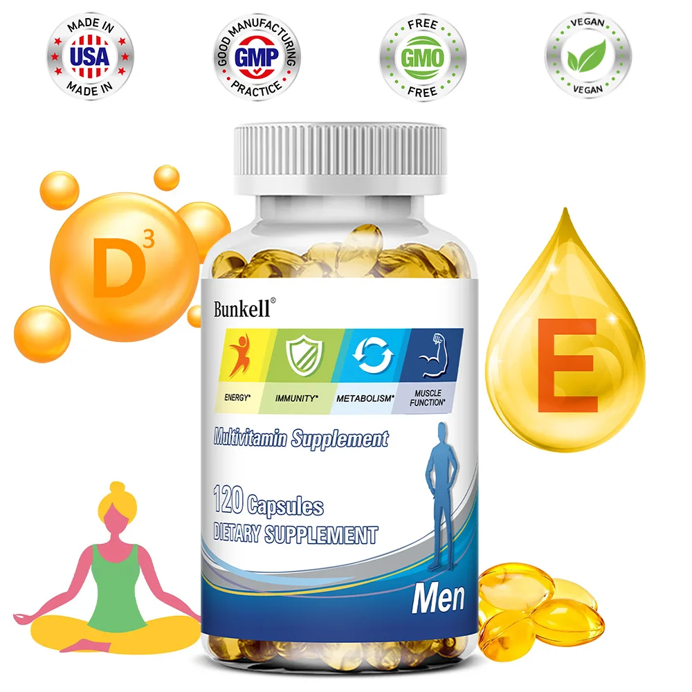 Men's Multivitamin Supplement with Vitamins A, B12, C, D and E To Support Energy and Zinc To Support Immune Health
Men's Multivitamin Supplement with Vitamins A, B12, C, D and E To Support Energy and Zinc To Support Immune Health