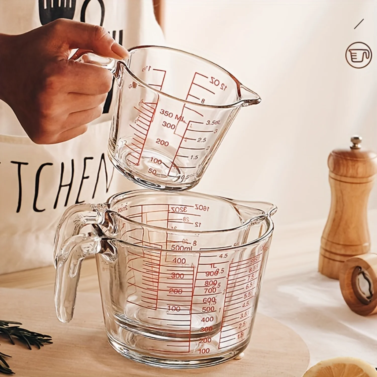 Large-Capacity Measuring Cup with Easy-Read Scale, Heat-Resistant, Secure Handle for Baking & Microwave Food scale Kitchen tools
Large-Capacity Measuring Cup with Easy-Read Scale, Heat-Resistant, Secure Handle for Baking & Microwave Food scale Kitchen tools