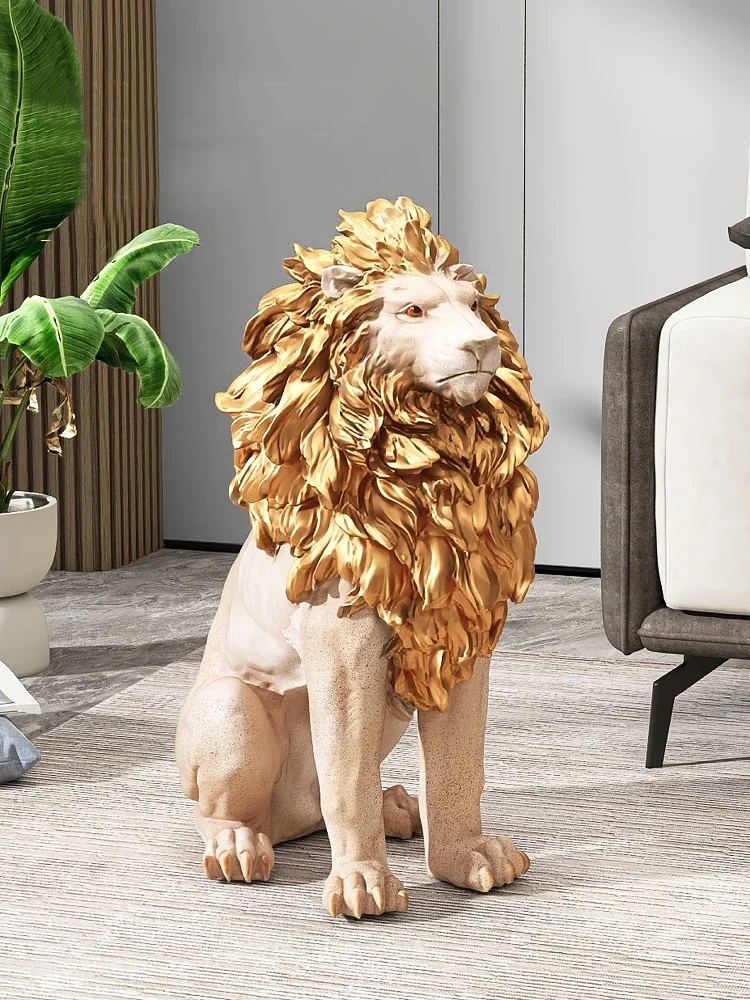 Nordic Home Decor Luxury Lion Statue Living Room TV Cabinet Large Floor Ornament Office Sculpture Housewarming Gift
Nordic Home Decor Luxury Lion Statue Living Room TV Cabinet Large Floor Ornament Office Sculpture Housewarming Gift