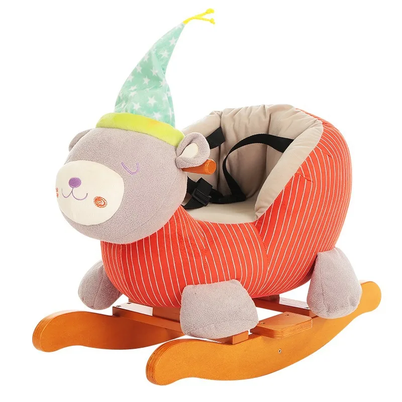 Children's cartoon bear rocking horse baby wooden rocking chair birthday gift music rocking horse
Children's cartoon bear rocking horse baby wooden rocking chair birthday gift music rocking horse