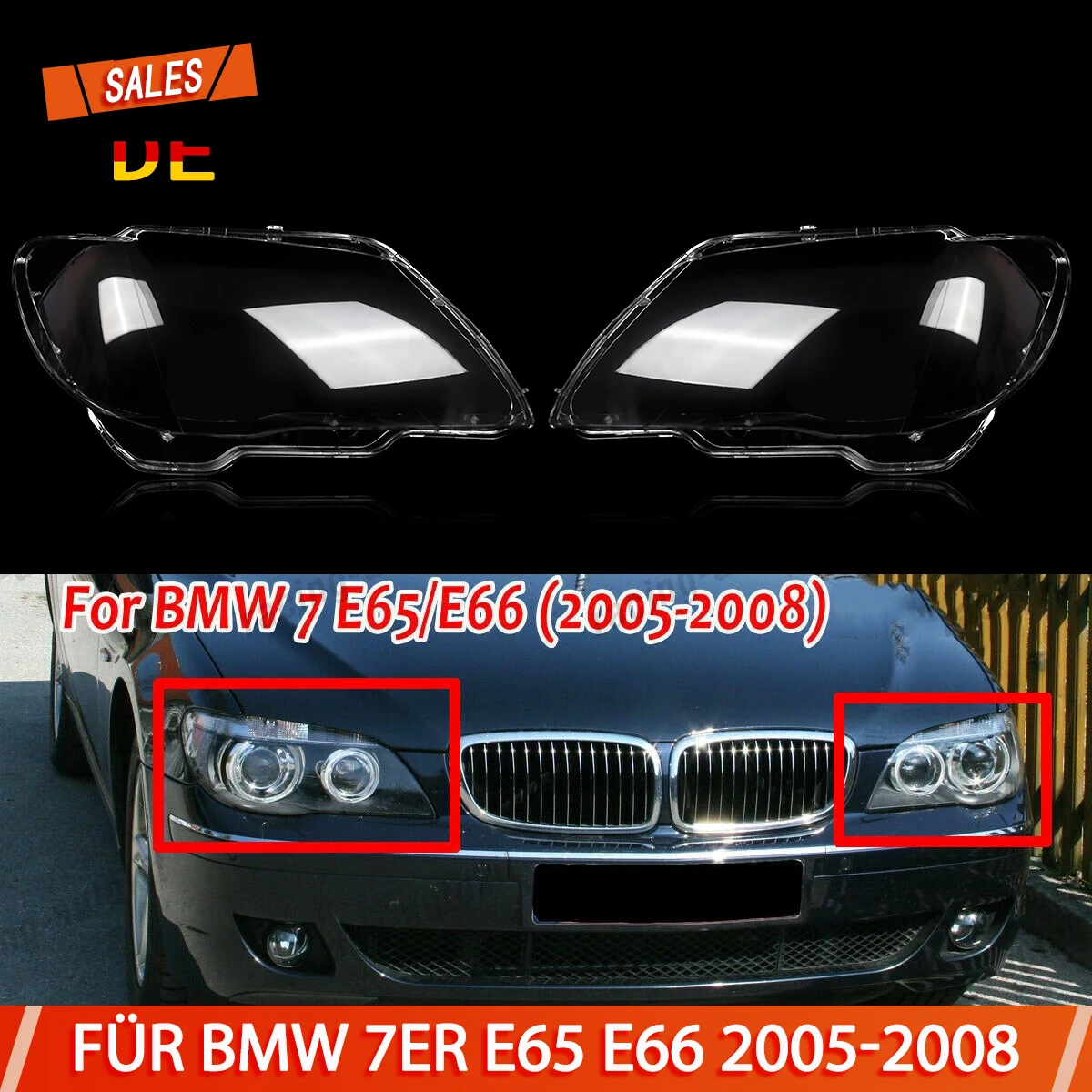 Для BMW 7 серии E65 E66: линзы фар, плафоны фар, 750i 750Li 760Li, 4-дверные модели 2005-2008 годов, пара, корпуса фар, сигнальные огни, защитные кожухи фар
Для BMW 7 серии E65 E66: линзы фар, плафоны фар, 750i 750Li 760Li, 4-дверные модели 2005-2008 годов, пара, корпуса фар, сигнальные огни, защитные кожухи фар