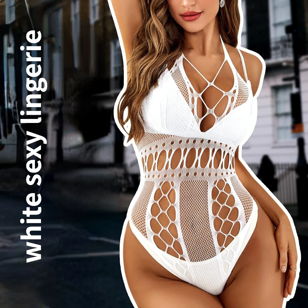 Sexy lenceria Halter Women's Bodysuits 5-color Fishnet Nightgown V-neck Backless See Through Body Teddies porno costume
Sexy lenceria Halter Women's Bodysuits 5-color Fishnet Nightgown V-neck Backless See Through Body Teddies porno costume