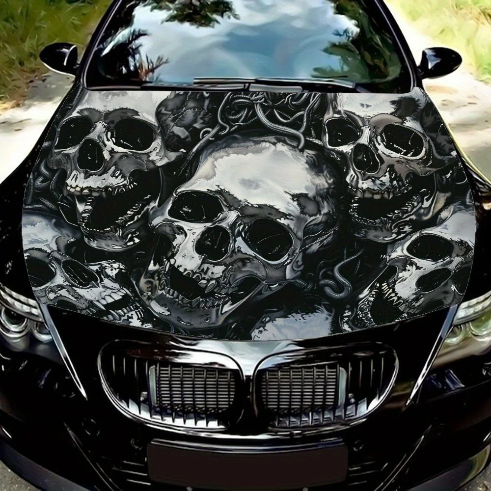 Silver Skull: A Stern Gaze in the Dark Theme Car Vinyl Wraps, Vinyl Car Hood Graphics Decals, PVC, Vinylicker Graphics, Suitable
Silver Skull: A Stern Gaze in the Dark Theme Car Vinyl Wraps, Vinyl Car Hood Graphics Decals, PVC, Vinylicker Graphics, Suitable