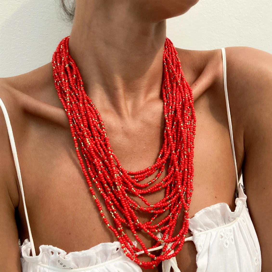 Ingemark Multilayer Boho Red Seed Beads Chain Necklace for Women Fashion Statement Collar on Neck 2025 Fashion Jewelry Female
Ingemark Multilayer Boho Red Seed Beads Chain Necklace for Women Fashion Statement Collar on Neck 2025 Fashion Jewelry Female