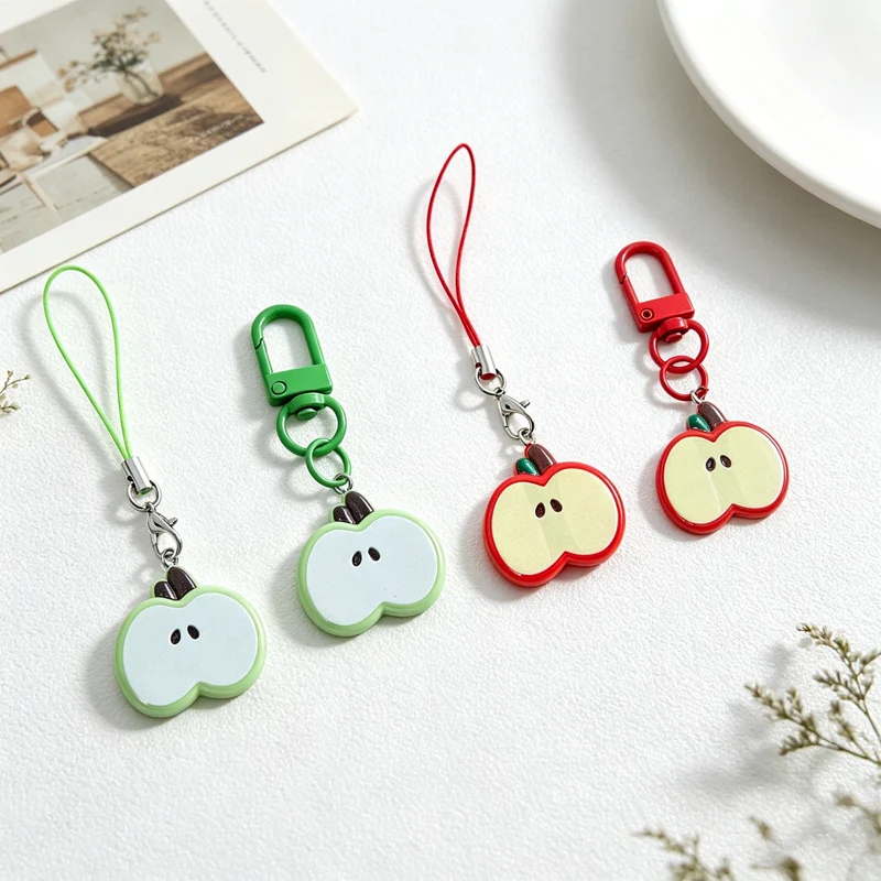 2pcs Kawaii Acrylic Apple Slice Pendant Keychain Lanyard Set DIY Backpack & Keys Charm Decor Phone Hanging Accessories
2pcs Kawaii Acrylic Apple Slice Pendant Keychain Lanyard Set DIY Backpack & Keys Charm Decor Phone Hanging Accessories