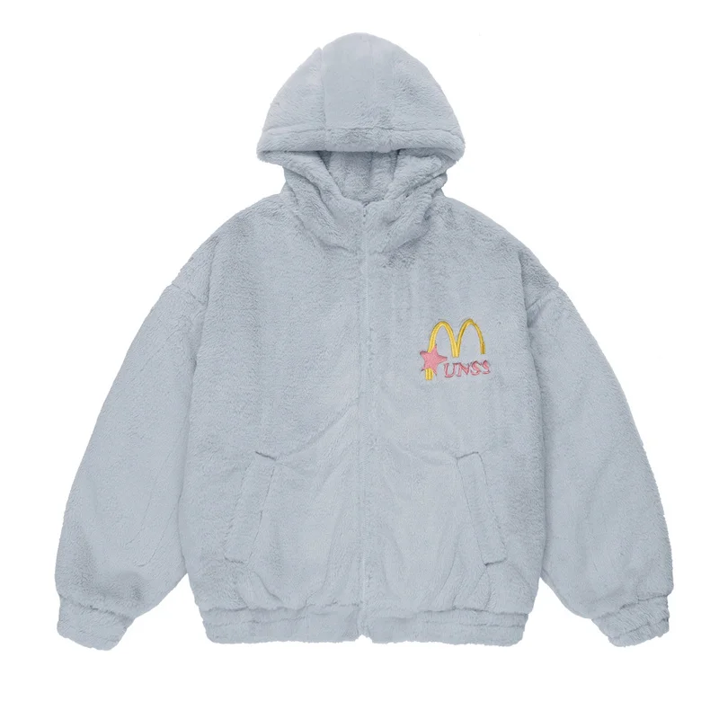 2023 Winter Mens Costume Embroidery Hoodie Pullover Harajuku Streetwear Cotton Unisex Loose Fake Rabbit Fur Hoodie Tops 후드티
2023 Winter Mens Costume Embroidery Hoodie Pullover Harajuku Streetwear Cotton Unisex Loose Fake Rabbit Fur Hoodie Tops 후드티