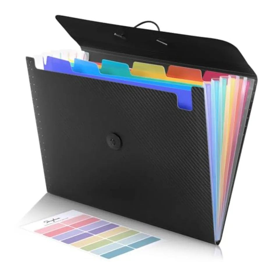 Accordion File Organizer, Expanding File Folder with 7 Pockets, Portable Receipt Paper Bill Document Organizer, Letter/A4 Size
Accordion File Organizer, Expanding File Folder with 7 Pockets, Portable Receipt Paper Bill Document Organizer, Letter/A4 Size