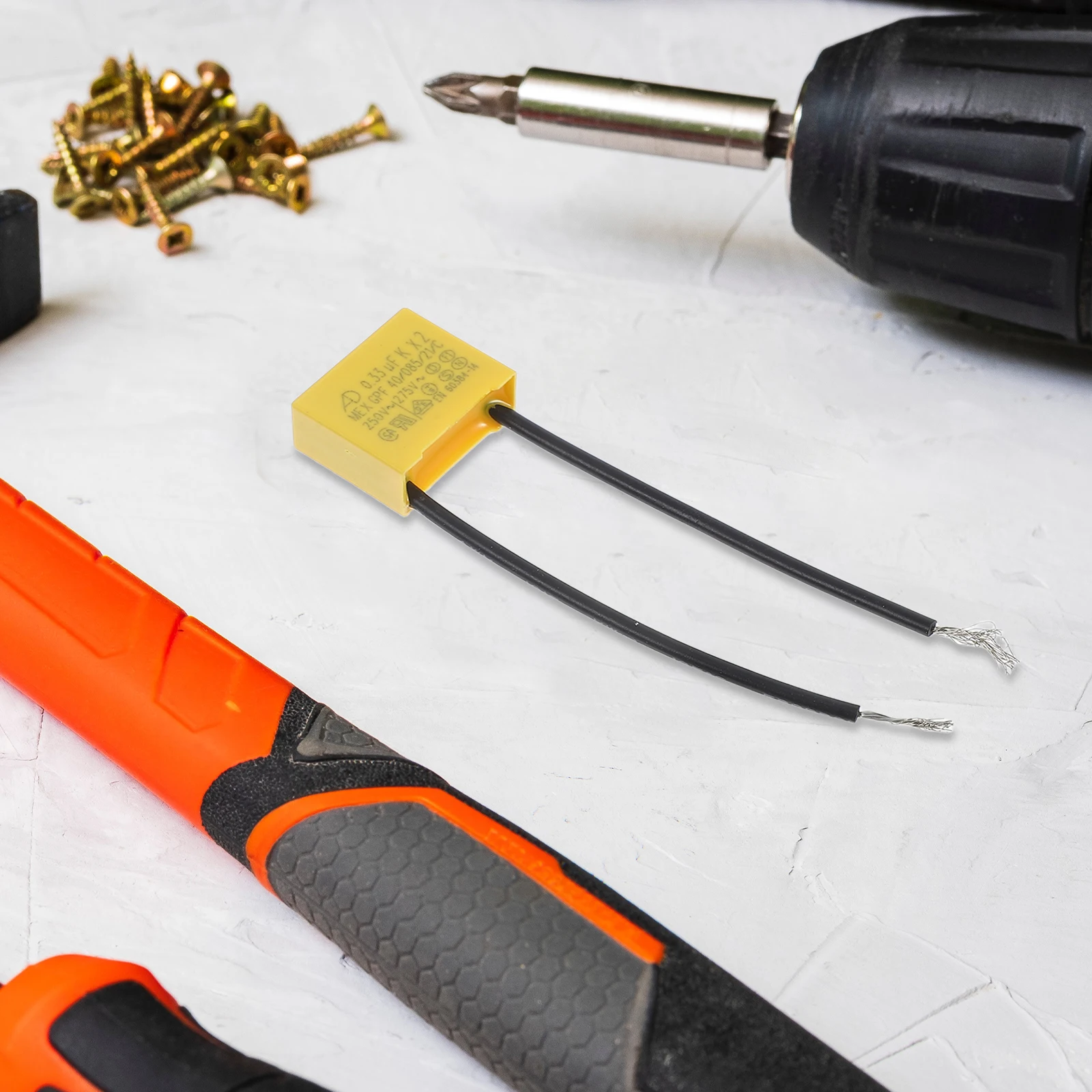 8pcs Capacitor 0.33uF 275V Plastic Safety Compliance Flexible Wire Design Industrial Electrical Insulation Protocols
8pcs Capacitor 0.33uF 275V Plastic Safety Compliance Flexible Wire Design Industrial Electrical Insulation Protocols