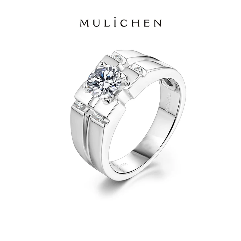 MULICHEN 925 Sterling Silver Man Ring D Color High Carbon Diamonds Luxury Designer Wedding Moissanite Ring Jewelry Accessories
MULICHEN 925 Sterling Silver Man Ring D Color High Carbon Diamonds Luxury Designer Wedding Moissanite Ring Jewelry Accessories