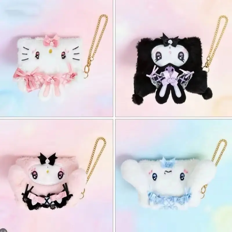 Плюшевый держатель для ID-карт Hello Kitty, кошелек для монет Kuromi, подвеска для фото Cinnamoroll Melody - брелоки в комплекте
Плюшевый держатель для ID-карт Hello Kitty, кошелек для монет Kuromi, подвеска для фото Cinnamoroll Melody - брелоки в комплекте