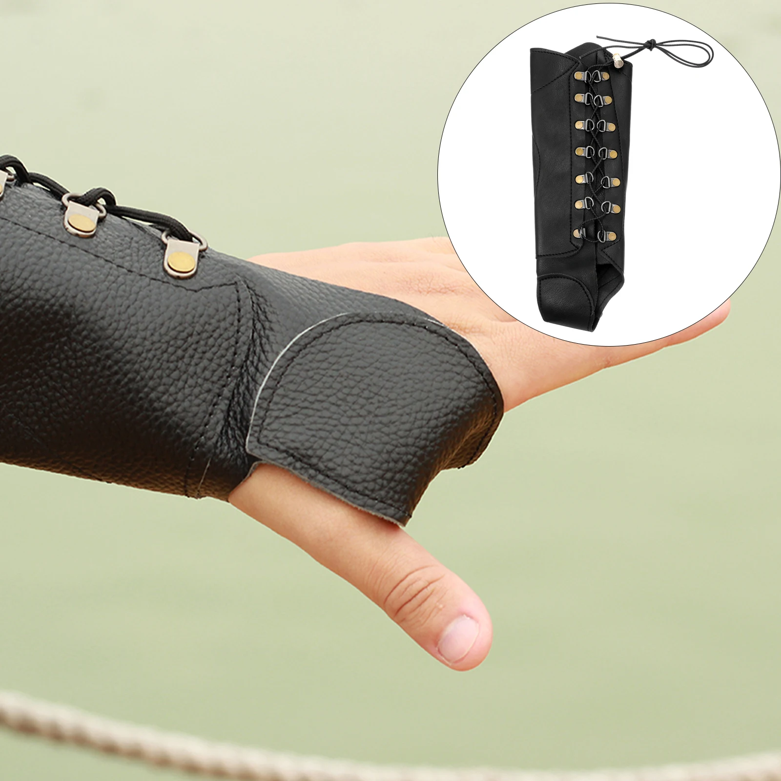 Archery Arm Guard Adjustable PU Shooting Protector Durable Elastic Fits All Sizes Anti Scratch Thumb Wrap Arm for
Archery Arm Guard Adjustable PU Shooting Protector Durable Elastic Fits All Sizes Anti Scratch Thumb Wrap Arm for
