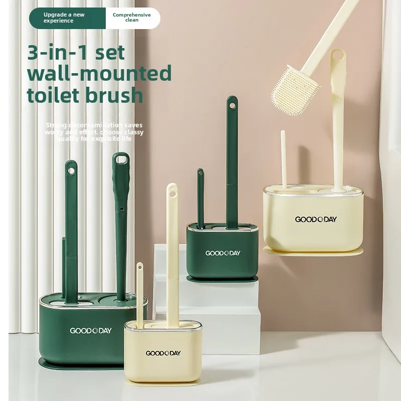Non-perforated Wall-mounted Toilet Brush for Household Use, TPR Bristle Creative Toilet Brush, Toilet Cleaning Brush with Bottom
Non-perforated Wall-mounted Toilet Brush for Household Use, TPR Bristle Creative Toilet Brush, Toilet Cleaning Brush with Bottom