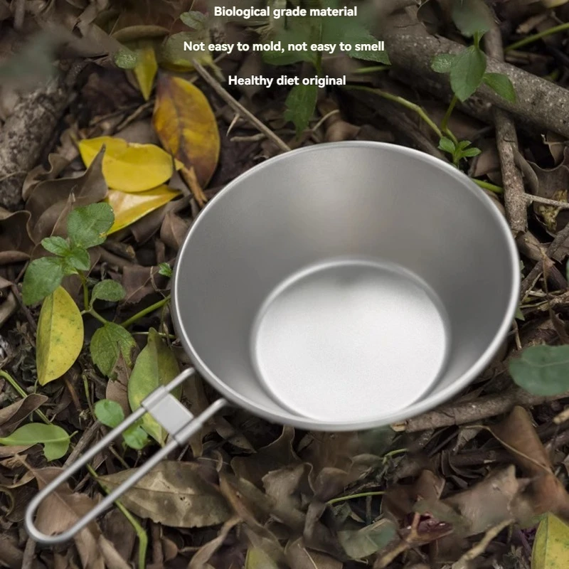 Outdoor Camping Pure Titanium Folding Handle Snow Bowl 300ml Camping Multi-functional Tableware
Outdoor Camping Pure Titanium Folding Handle Snow Bowl 300ml Camping Multi-functional Tableware