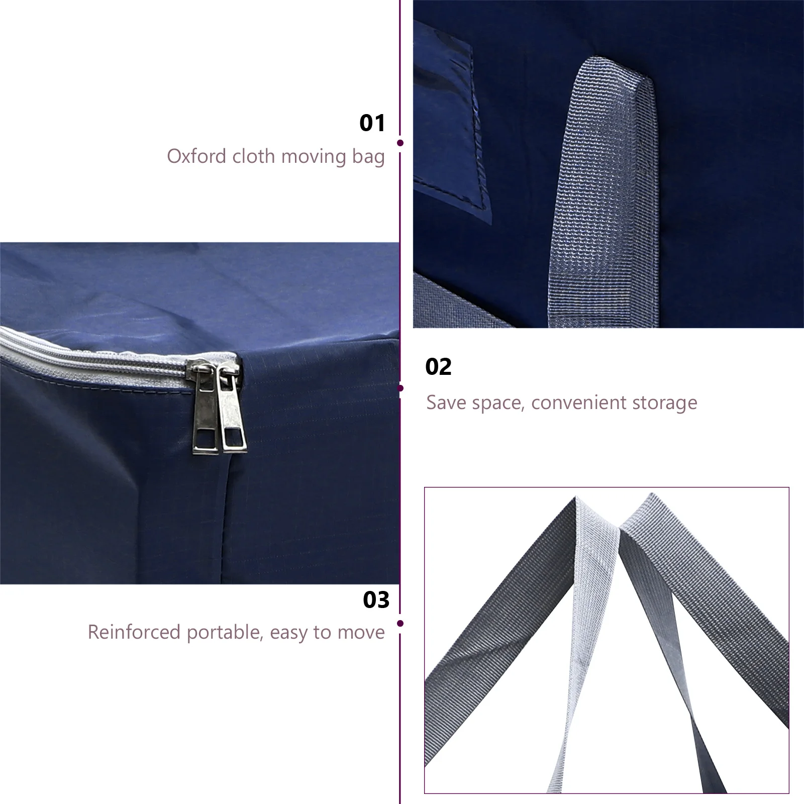 Dormitory Quilt Storage Bags Moving Bag Oxford Cloth Large Capacity Waterproof Thickened Material Zippered Organizer Portable
Dormitory Quilt Storage Bags Moving Bag Oxford Cloth Large Capacity Waterproof Thickened Material Zippered Organizer Portable