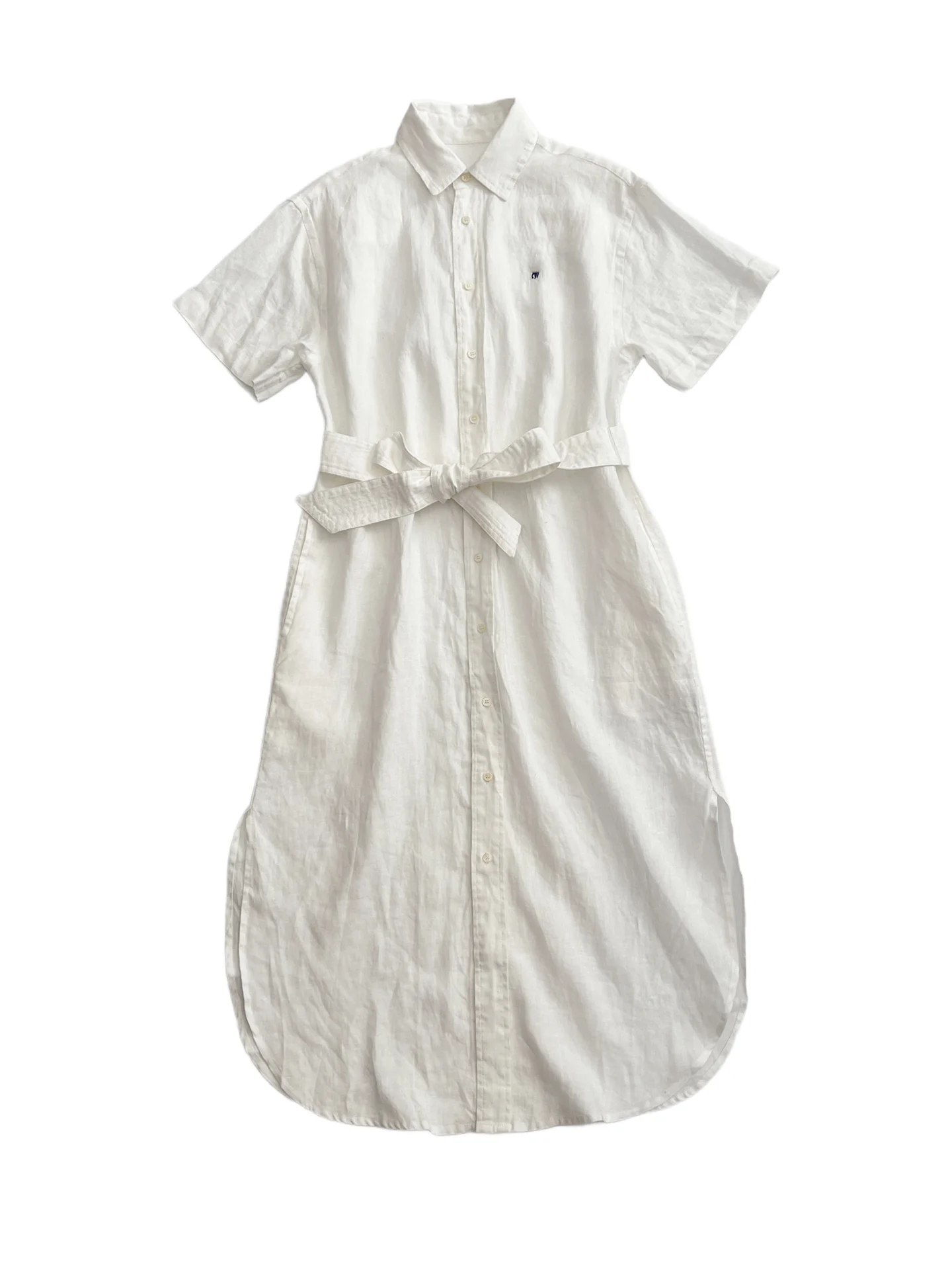 Little Embroidery New Loose Waist Belted ort Sve irt Dr Women Summer High Waist A-Line Gown Thin Material
Little Embroidery New Loose Waist Belted ort Sve irt Dr Women Summer High Waist A-Line Gown Thin Material