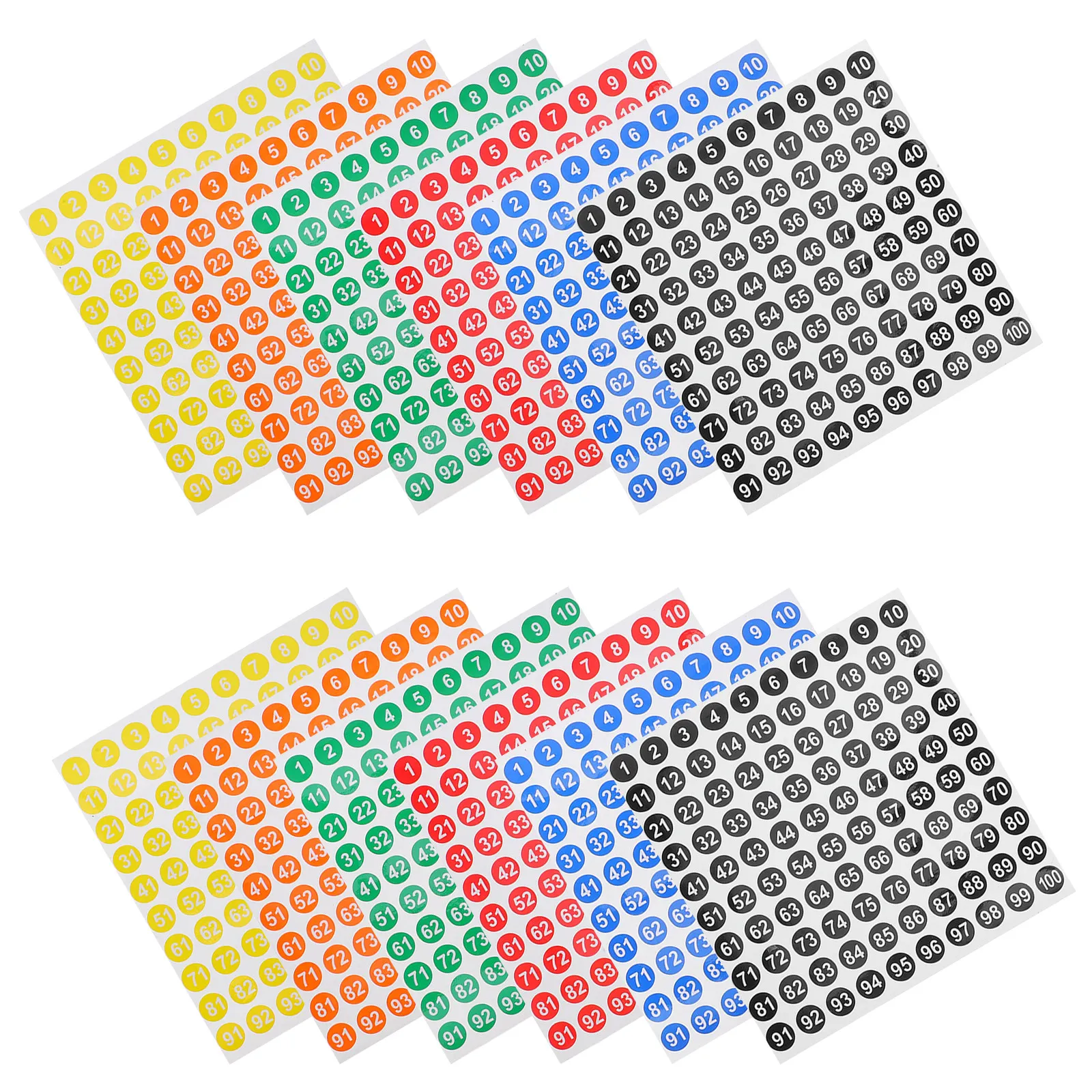 60 Sheets Numbered Labels Color Coding Dot Stickers 10Mm Round Stickers Self-Adhesive File Organizer Classroom Science Project
60 Sheets Numbered Labels Color Coding Dot Stickers 10Mm Round Stickers Self-Adhesive File Organizer Classroom Science Project