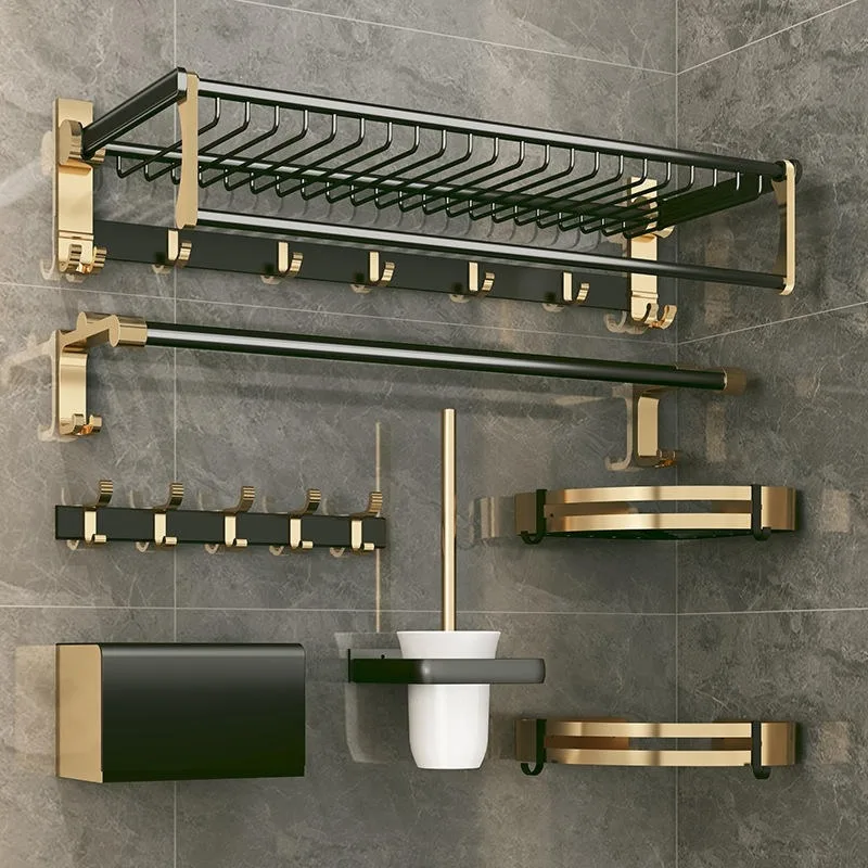 Modern Design Bath Towel Rack Set Matte Space Aluminum and Acrylic Pendant Towel Shelf Corner Mounted Bathroom Shelves
Modern Design Bath Towel Rack Set Matte Space Aluminum and Acrylic Pendant Towel Shelf Corner Mounted Bathroom Shelves