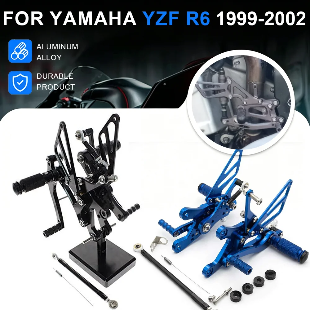 YZFR6 99-02 For Yamaha YZF-R6 YZF R6 1999 2000 2001 2002 CNC Adjustable Motorcycle Rearset Rear Set Foot Peg Pedal Footrest
YZFR6 99-02 For Yamaha YZF-R6 YZF R6 1999 2000 2001 2002 CNC Adjustable Motorcycle Rearset Rear Set Foot Peg Pedal Footrest