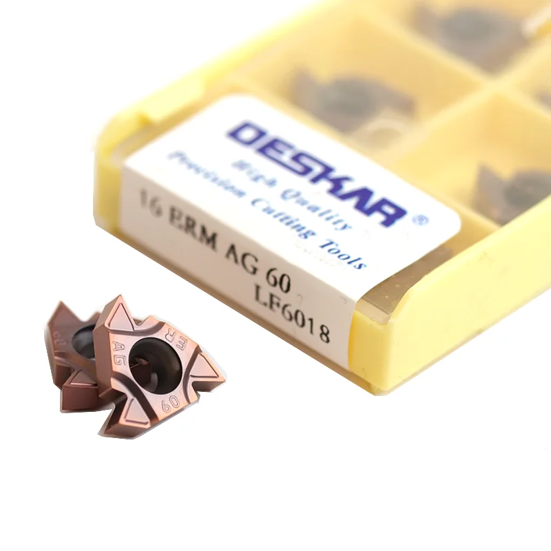 10PCS 16ERM 16IRM 1.0 1.5 2.0 2.5 3.0ISO AG55 AG60 11W 14W LF6018 Carbide Inserts DESKAR CNC Lathe Cutter Thread Turning Tools
10PCS 16ERM 16IRM 1.0 1.5 2.0 2.5 3.0ISO AG55 AG60 11W 14W LF6018 Carbide Inserts DESKAR CNC Lathe Cutter Thread Turning Tools
