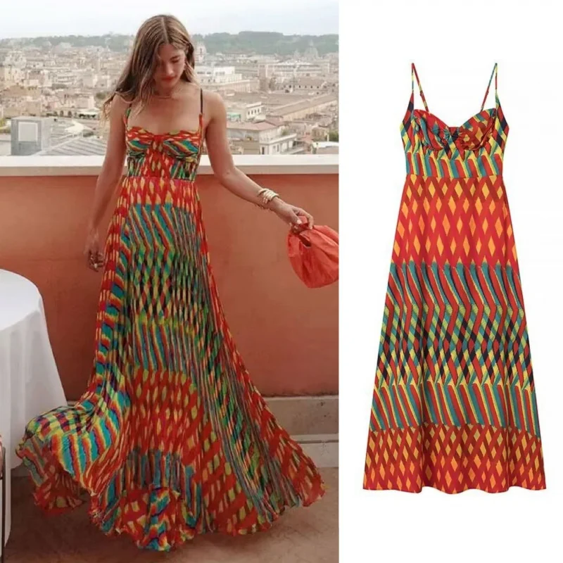 border foreign trade European and American clothing wholesaleZASummer New Fashionable Strap Elegant Printed Dress
border foreign trade European and American clothing wholesaleZASummer New Fashionable Strap Elegant Printed Dress