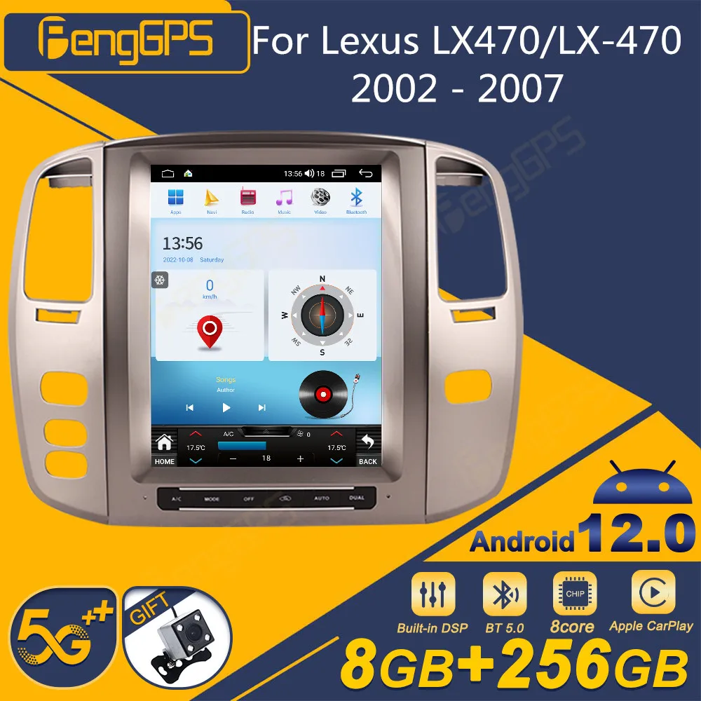 Автомобильный радиоприемник на Android 12, для Lexus LX470/LX-470 2002-2007, Android, экран Tesla, стереоприемник, Авторадио, мультимедийный плеер, типоразмер 2DIN
Автомобильный радиоприемник на Android 12, для Lexus LX470/LX-470 2002-2007, Android, экран Tesla, стереоприемник, Авторадио, мультимедийный плеер, типоразмер 2DIN