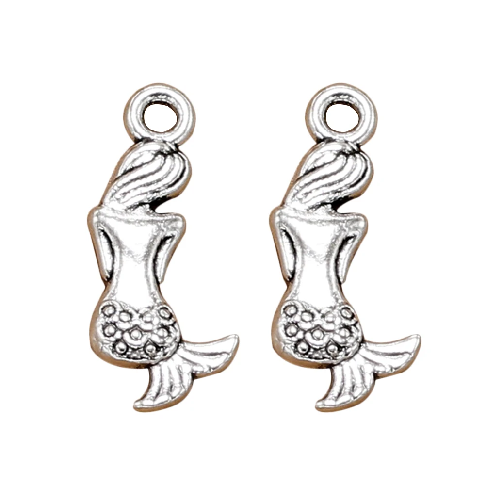 20Pcs Retro Mermaid Pendants Charms DIY Jewelry Making Silver Necklace Alloy Pendant Charm DIY Pendant Charms
20Pcs Retro Mermaid Pendants Charms DIY Jewelry Making Silver Necklace Alloy Pendant Charm DIY Pendant Charms