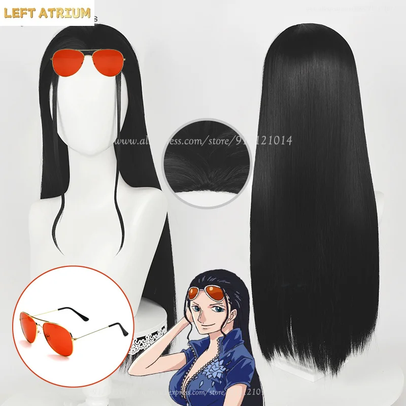 65cm Long Nico Robin Cosplay Black Wig Miss Allsunday Wig Nico Wigs Glasses Heat Resistant Hair Women Party Anime Wigs + Wig Cap
65cm Long Nico Robin Cosplay Black Wig Miss Allsunday Wig Nico Wigs Glasses Heat Resistant Hair Women Party Anime Wigs + Wig Cap