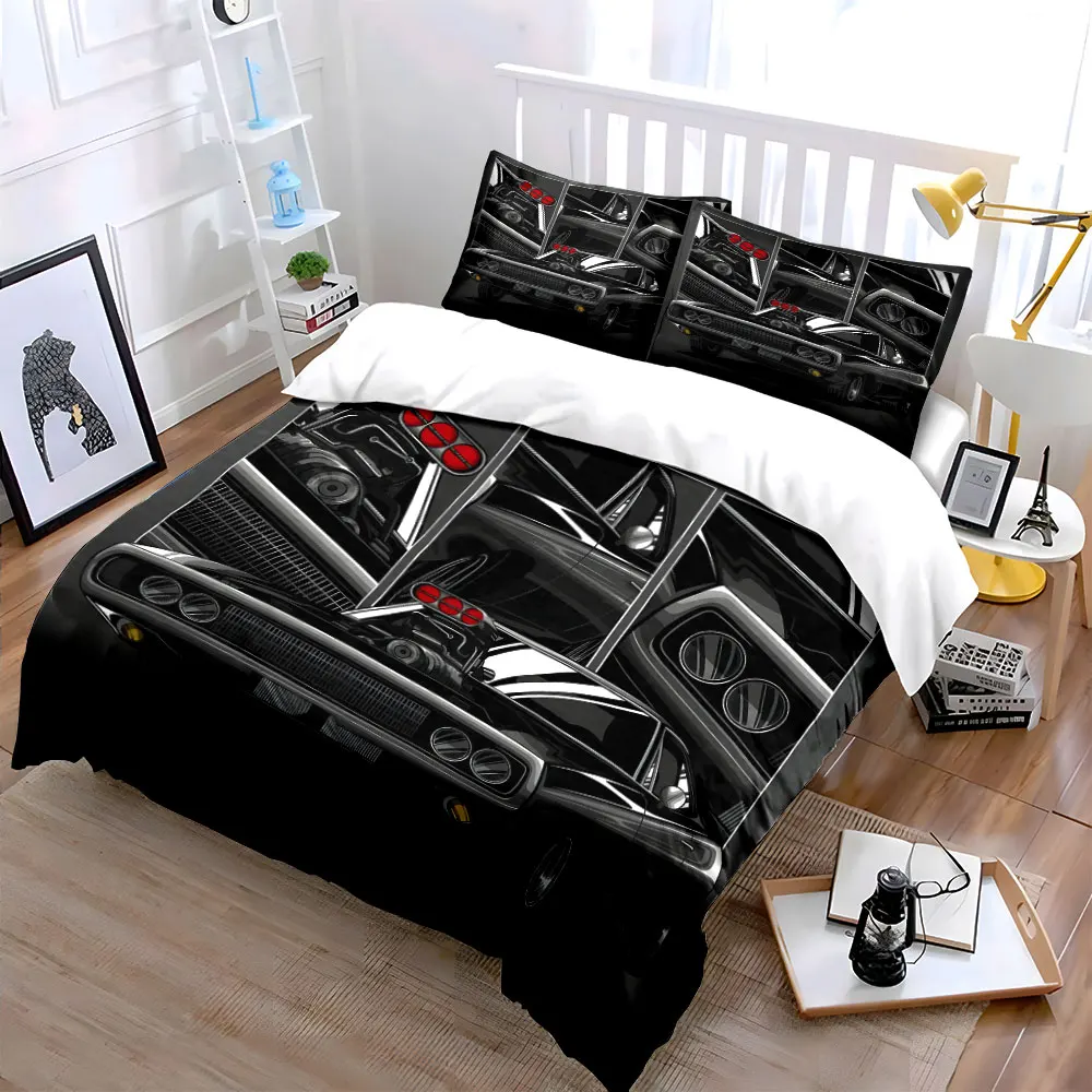 Classic black muscle car close-up Bedding Set for Kids Luxury Gift 3pcs Digital Print Comforter Set Soft Comfortable Breathable
Classic black muscle car close-up Bedding Set for Kids Luxury Gift 3pcs Digital Print Comforter Set Soft Comfortable Breathable