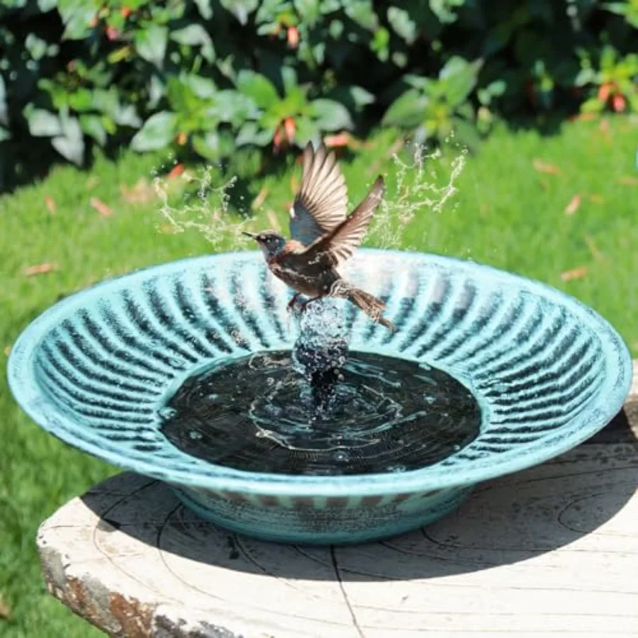 12.3" Solar Fountain Bird Bath for Outside Metal Solar Bird Bath Fountains Bird Bath Bubbler for Garden Patio Decor
12.3" Solar Fountain Bird Bath for Outside Metal Solar Bird Bath Fountains Bird Bath Bubbler for Garden Patio Decor