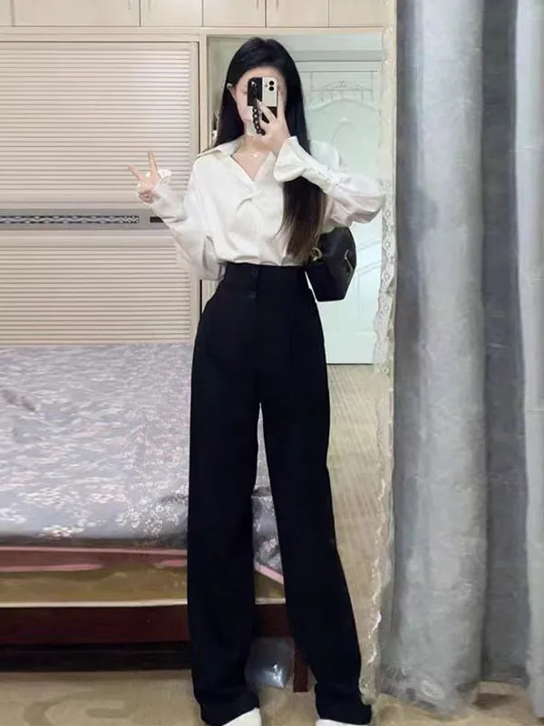 Salt System Casual Commute Style Women's Shirt Top Set Long Sleeve Spring Fashion Outfit Two-Piece Suit Ladylike Elegant
Salt System Casual Commute Style Women's Shirt Top Set Long Sleeve Spring Fashion Outfit Two-Piece Suit Ladylike Elegant