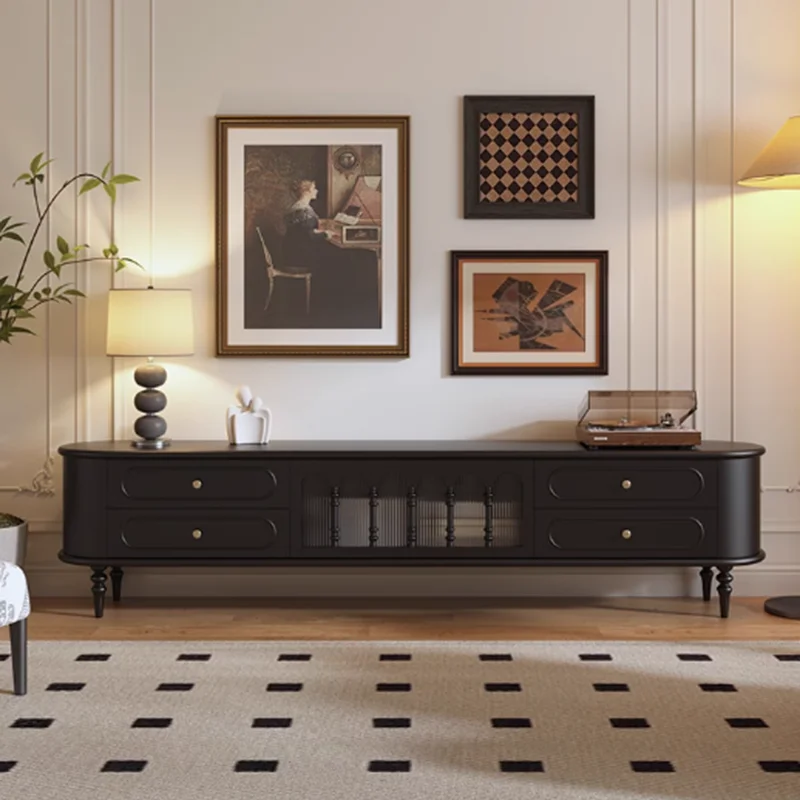 Vertical Vintage Drawers Tv Stand Universal Brown Wooden Designer Black Tv Table Living Room Meuble Television Salon Furniture
Vertical Vintage Drawers Tv Stand Universal Brown Wooden Designer Black Tv Table Living Room Meuble Television Salon Furniture