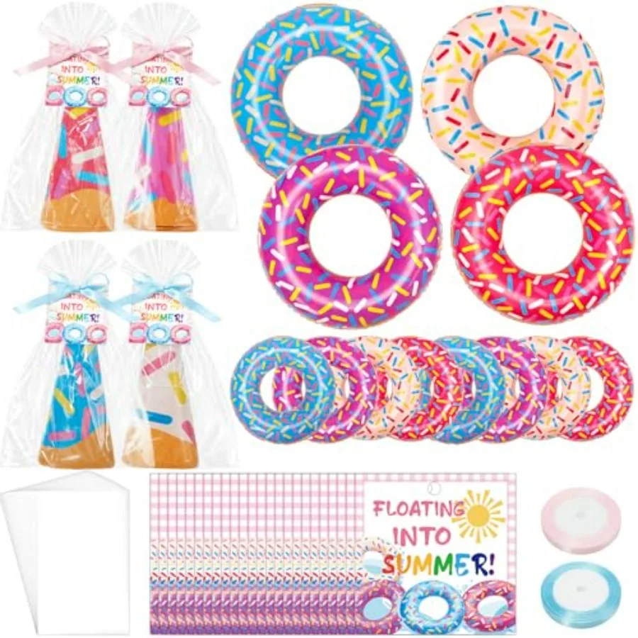 End of Year Students Gift for Preschool Kindergarten: 24-inch Inflatable Donut Pool Float in Assorted Colors, Durable PVC Mater
End of Year Students Gift for Preschool Kindergarten: 24-inch Inflatable Donut Pool Float in Assorted Colors, Durable PVC Mater
