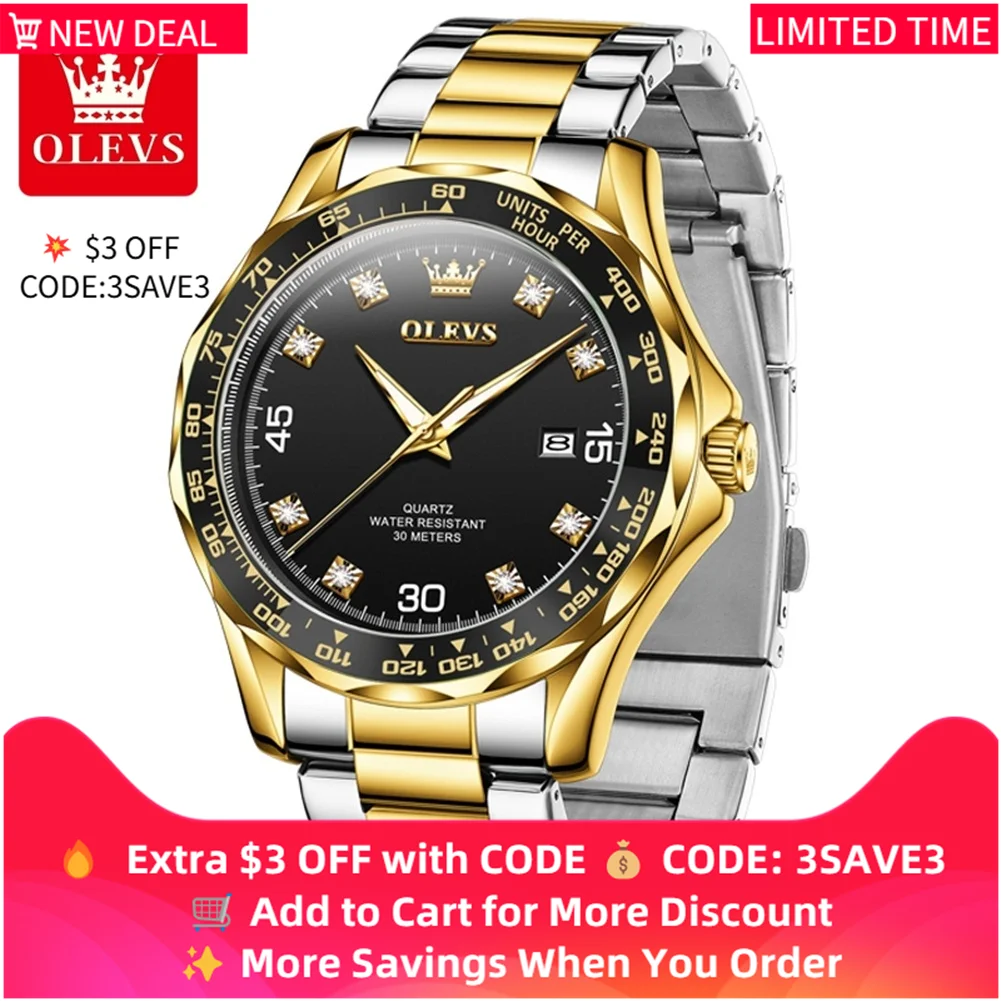 OLEVS 9988 Men's Watches Waterproof Luxury Fashion Trend Chronograph Luminous Men Wristwatches Simple Stainless Watch
OLEVS 9988 Men's Watches Waterproof Luxury Fashion Trend Chronograph Luminous Men Wristwatches Simple Stainless Watch