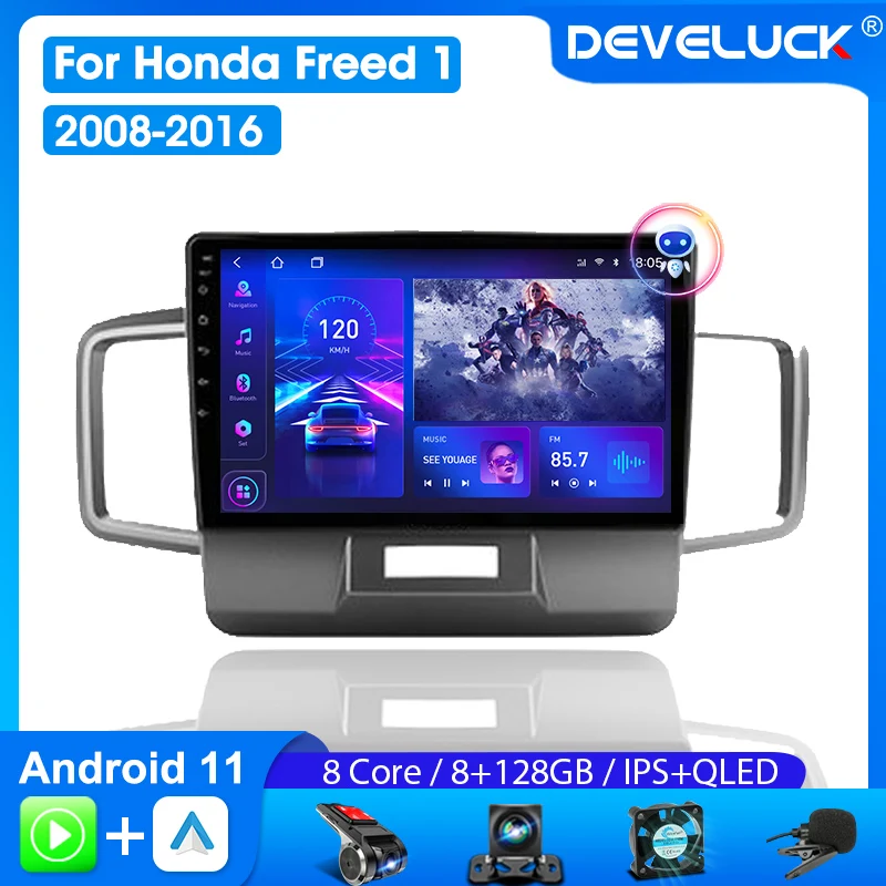 Develuck 2 Din Android 11 Car Radio for Honda Freed 1 Spike 2008 - 2016 Multimedia Player Carplay Stereo 4G GPS DVD Head Unit
Develuck 2 Din Android 11 Car Radio for Honda Freed 1 Spike 2008 - 2016 Multimedia Player Carplay Stereo 4G GPS DVD Head Unit