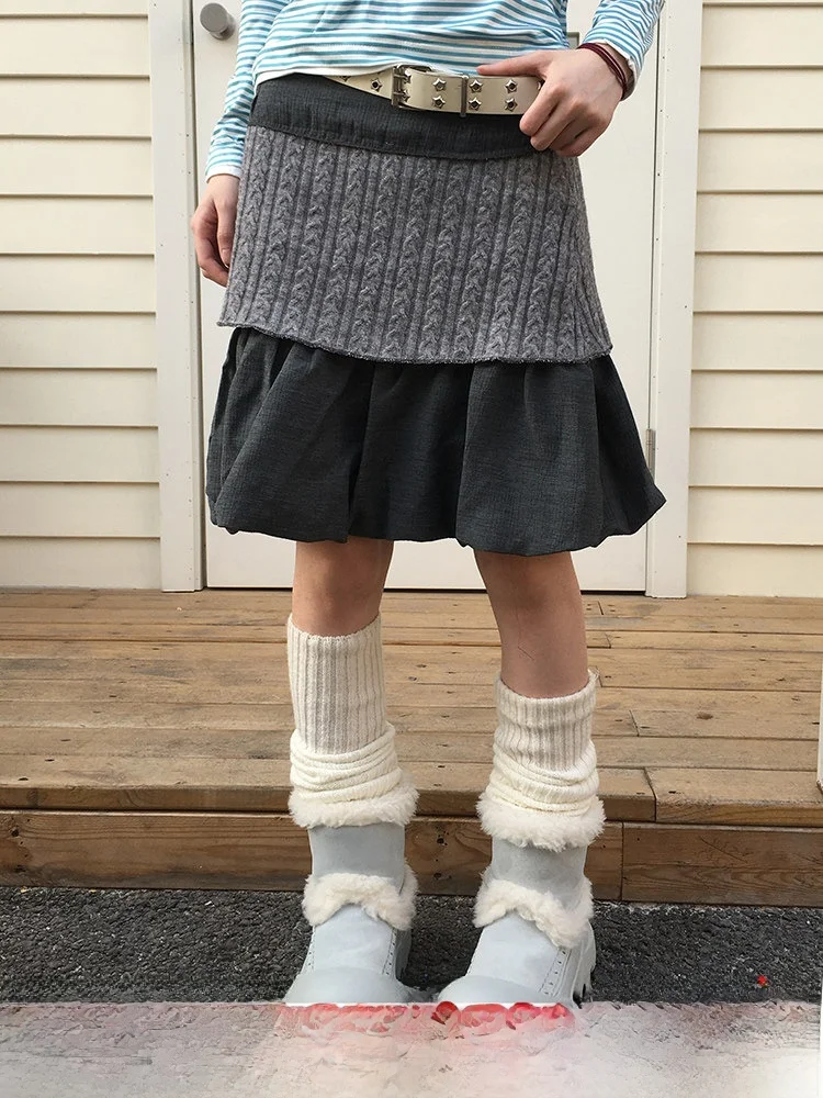 Юбка ort с высокой талией в стиле ретро, женская осенне-зимняя юбка ey f, лоскутная субкультура, японская юбка трапециевидной формы
Юбка ort с высокой талией в стиле ретро, женская осенне-зимняя юбка ey f, лоскутная субкультура, японская юбка трапециевидной формы