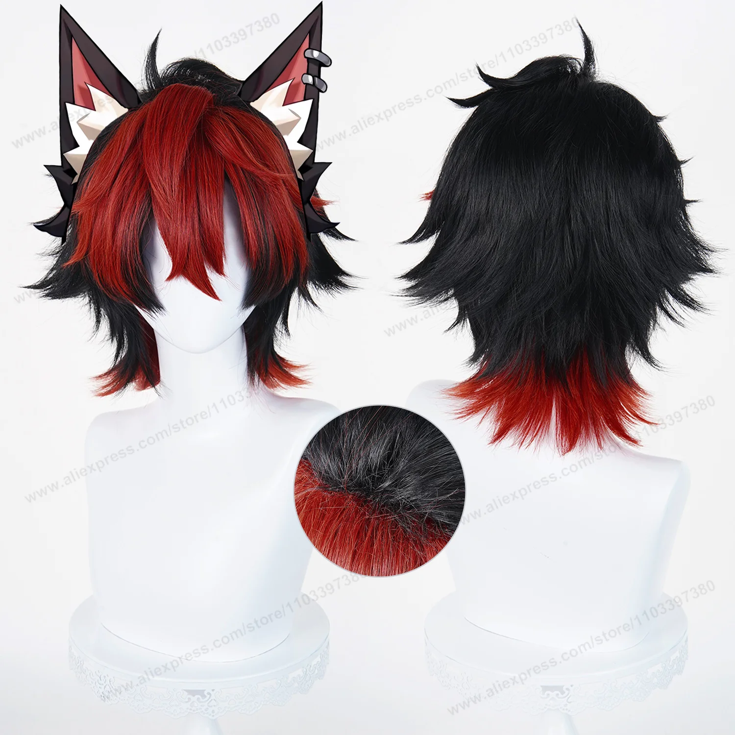 Komano Manato Cosplay Wig 32cm Short Black Red Man Wigs Anime ZZZ Cosplay Wig Halloween Heat Resistant Synthetic Hair
Komano Manato Cosplay Wig 32cm Short Black Red Man Wigs Anime ZZZ Cosplay Wig Halloween Heat Resistant Synthetic Hair