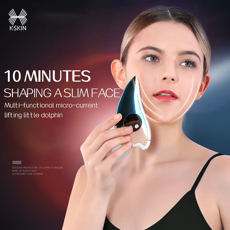 K-SKIN Electric Facial Scraping Massager Board Facial Lymphatic Drainage Massager Machine Lifts Tightens Face Slimming Massager
K-SKIN Electric Facial Scraping Massager Board Facial Lymphatic Drainage Massager Machine Lifts Tightens Face Slimming Massager