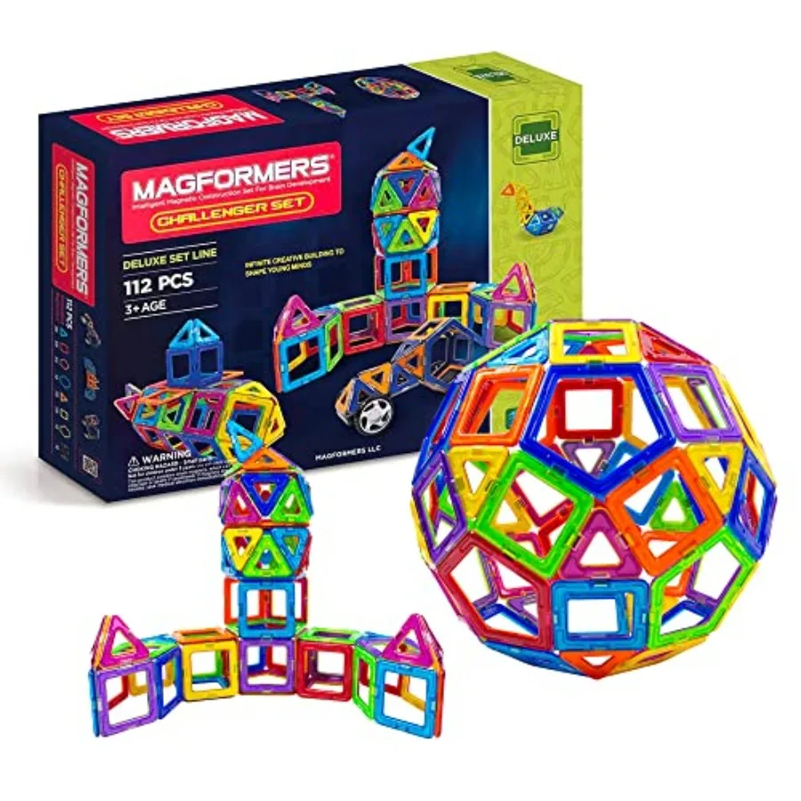 Educational STEM toy set for kids: magnetic building tiles in primary colors ABS plastic material enhances problem-solving and
Educational STEM toy set for kids: magnetic building tiles in primary colors ABS plastic material enhances problem-solving and