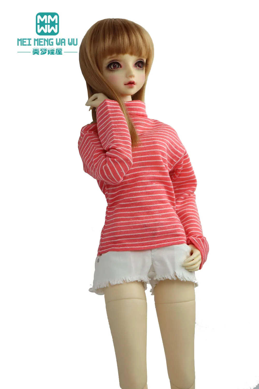 Fits 58-60cm 1/3 DD SD BJD Ball Jointed Doll Clothes Fashionable turtleneck sweater white, black, pink
Fits 58-60cm 1/3 DD SD BJD Ball Jointed Doll Clothes Fashionable turtleneck sweater white, black, pink