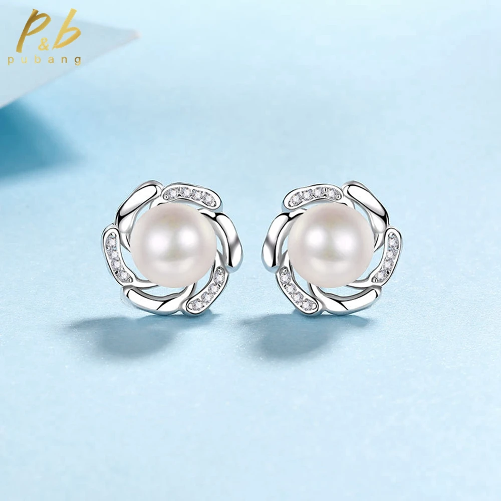 PuBang Fine Jewelry 100% 925 Sterling Silver GRA Moissanite Diamond Anniversary Pearl Stud Earrings for Women Gift Drop Shipping
PuBang Fine Jewelry 100% 925 Sterling Silver GRA Moissanite Diamond Anniversary Pearl Stud Earrings for Women Gift Drop Shipping