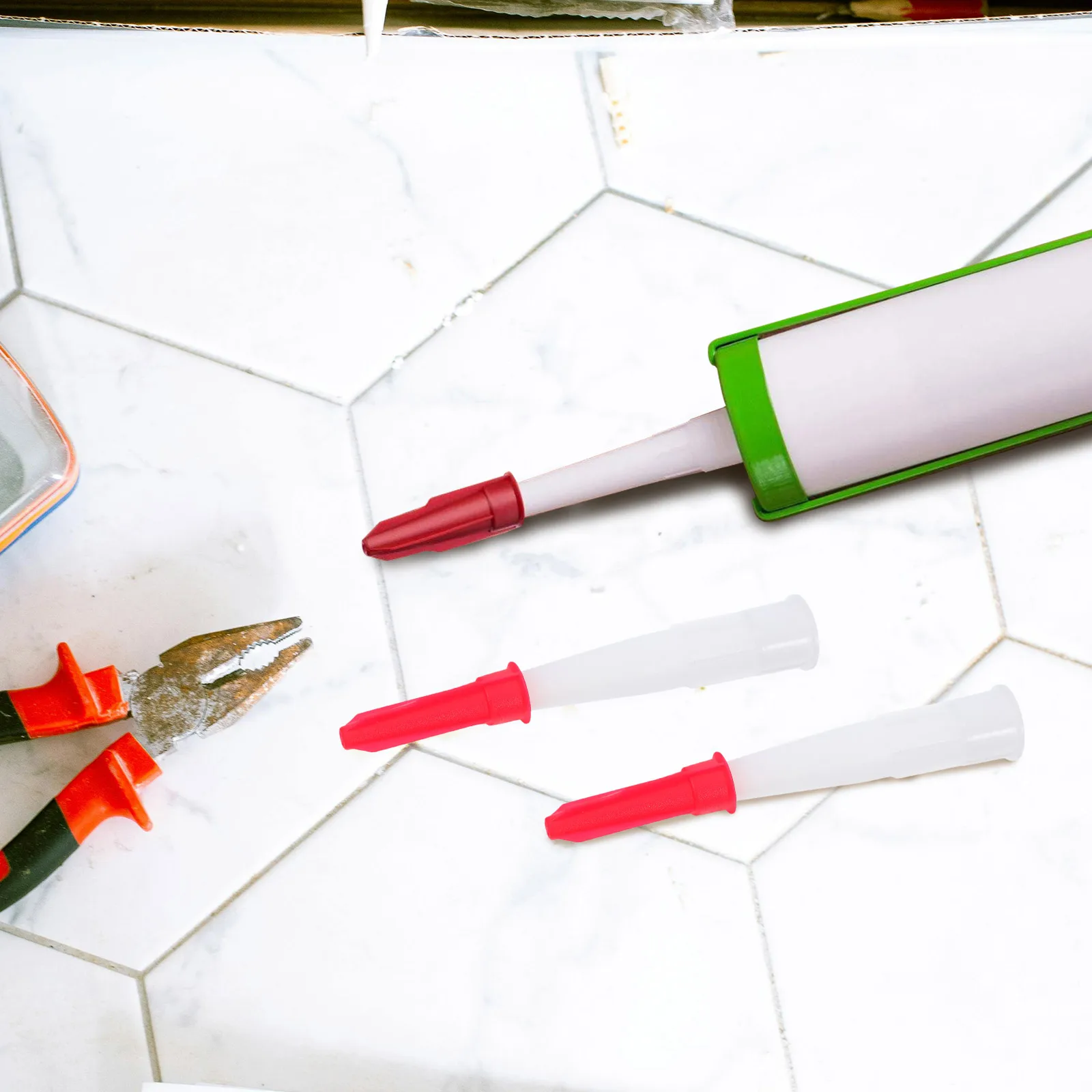 12 set Caulking Tool Kit Reusable Plastic Caulk Nozzle Applicator For Clean Sealing Universal Caulking Finisher Kit Hardware
12 set Caulking Tool Kit Reusable Plastic Caulk Nozzle Applicator For Clean Sealing Universal Caulking Finisher Kit Hardware