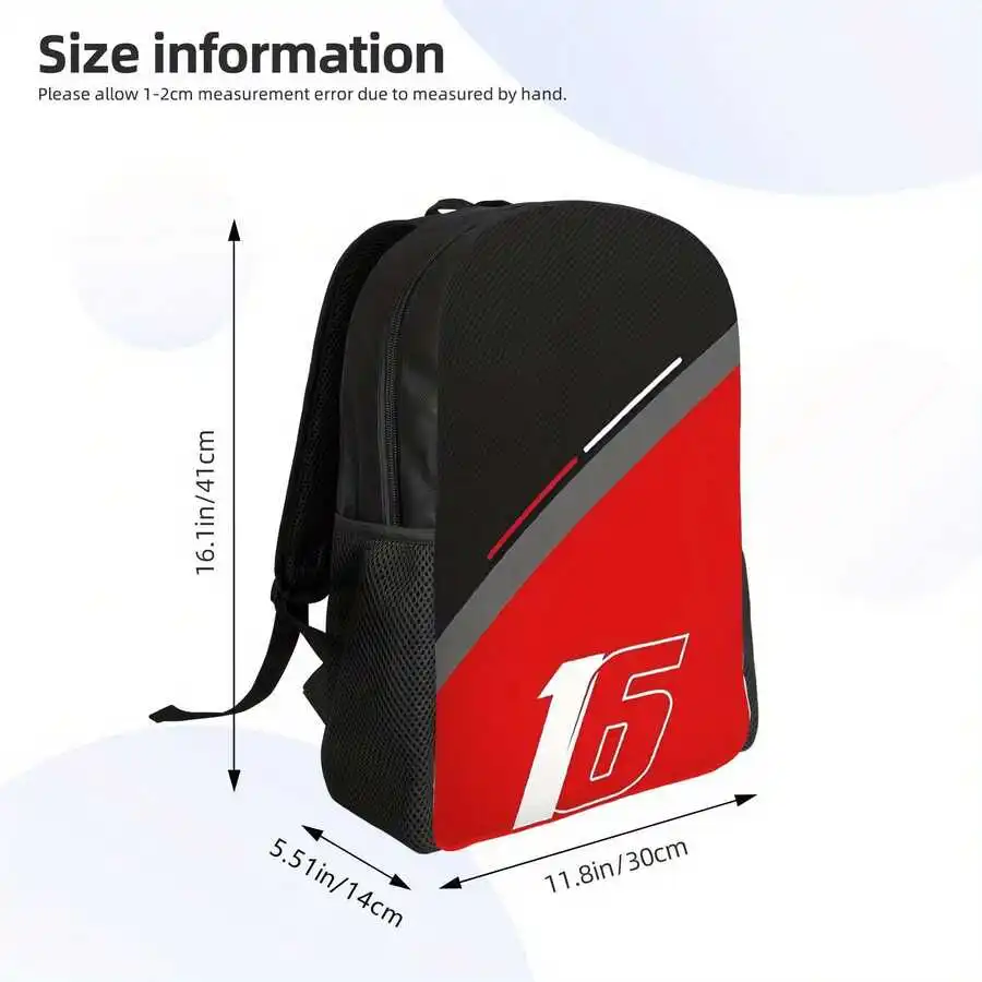 Red Black Number 16 Sporty Daypack With Zipper Closure For Adults
Red Black Number 16 Sporty Daypack With Zipper Closure For Adults
