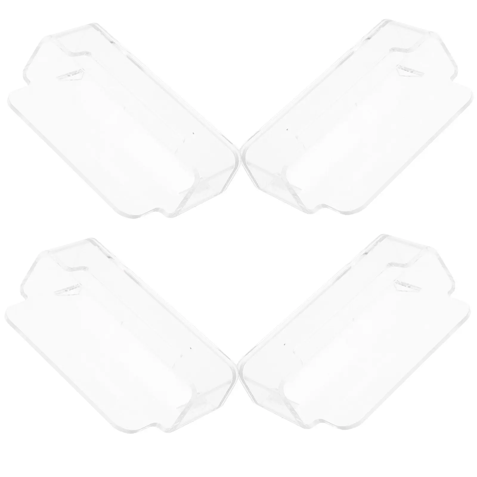 Набор из 4 прозрачных акриловых подставок для визиток, наклонные настольные держатели для офисного стола
Набор из 4 прозрачных акриловых подставок для визиток, наклонные настольные держатели для офисного стола