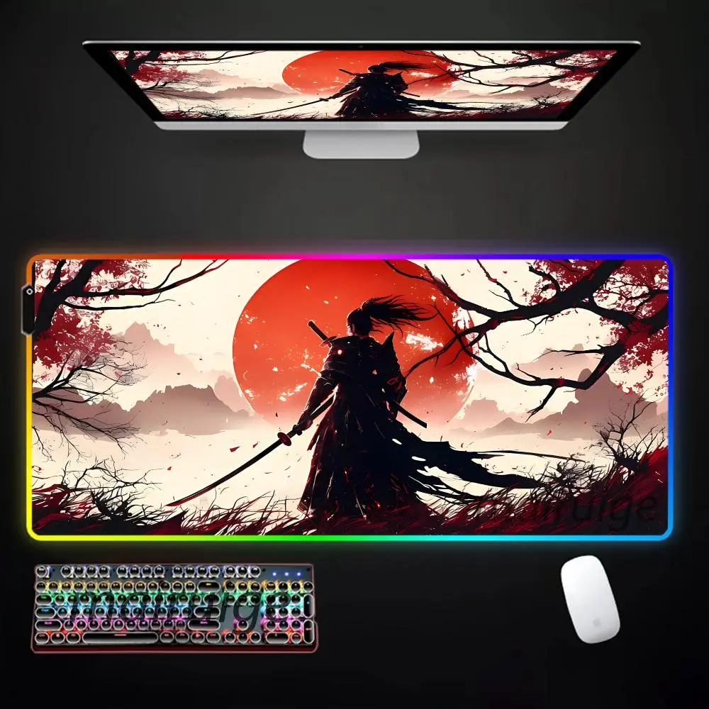 Японский самурайский коврик для мыши XXL RGB игровой коврик для мыши аксессуары для геймеров большой светодиодный коврик для мыши ПК компьютерный настольный коврик с подсветкой
Японский самурайский коврик для мыши XXL RGB игровой коврик для мыши аксессуары для геймеров большой светодиодный коврик для мыши ПК компьютерный настольный коврик с подсветкой