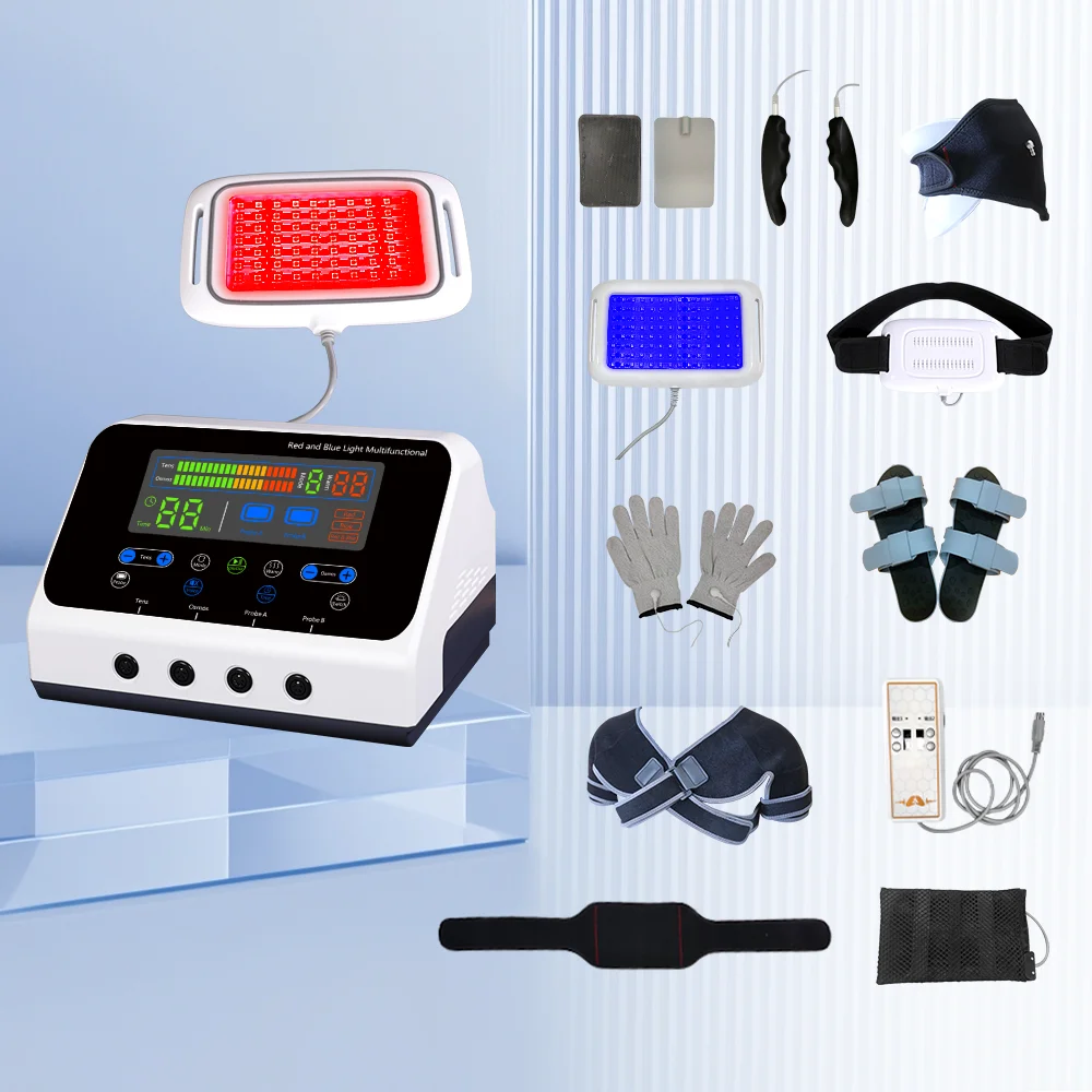 Great Red and Blue Light Multifunctional Therapy Device Light Therapy Effective Heating for Knee Pain Relief Beauty Salon Spa
Great Red and Blue Light Multifunctional Therapy Device Light Therapy Effective Heating for Knee Pain Relief Beauty Salon Spa