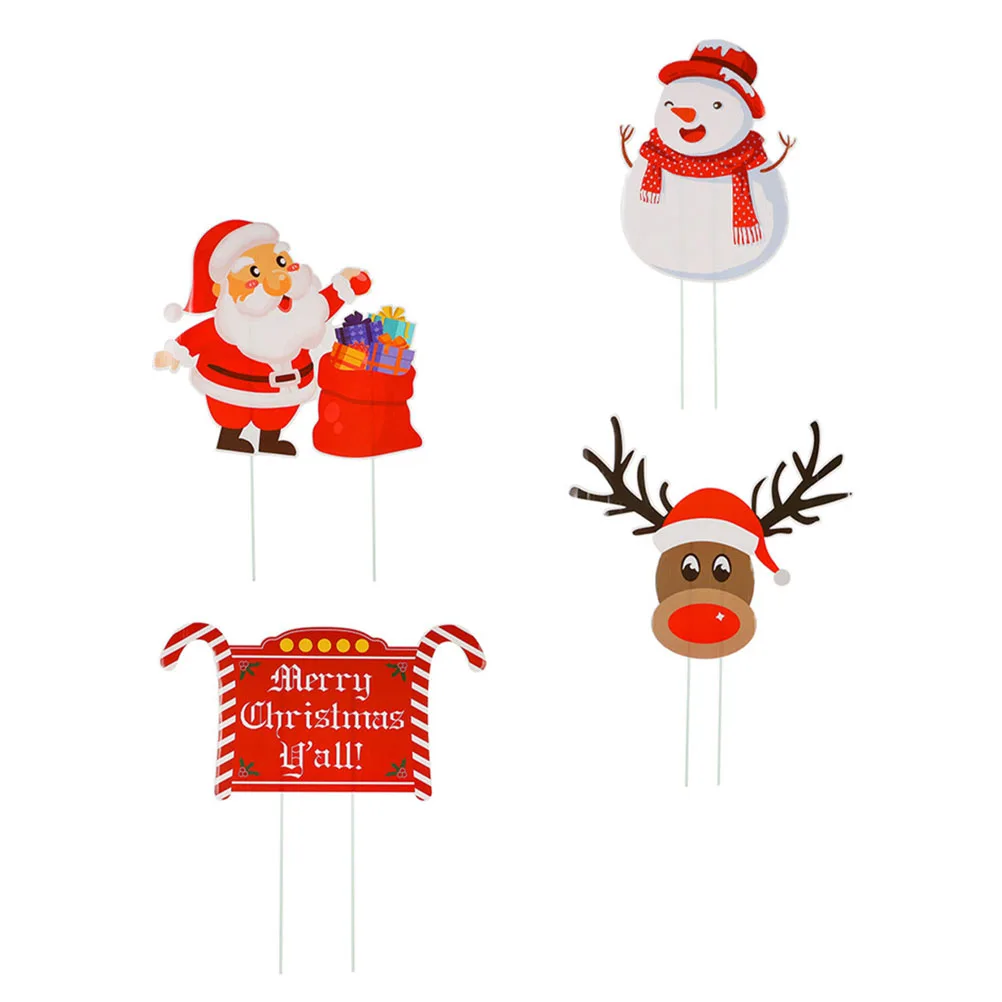 4 Pcs Christmas Yard Sign Sturdy Plastic Decorations 4 Styles Outdoor Garden Lawn Bright Color Festive
4 Pcs Christmas Yard Sign Sturdy Plastic Decorations 4 Styles Outdoor Garden Lawn Bright Color Festive