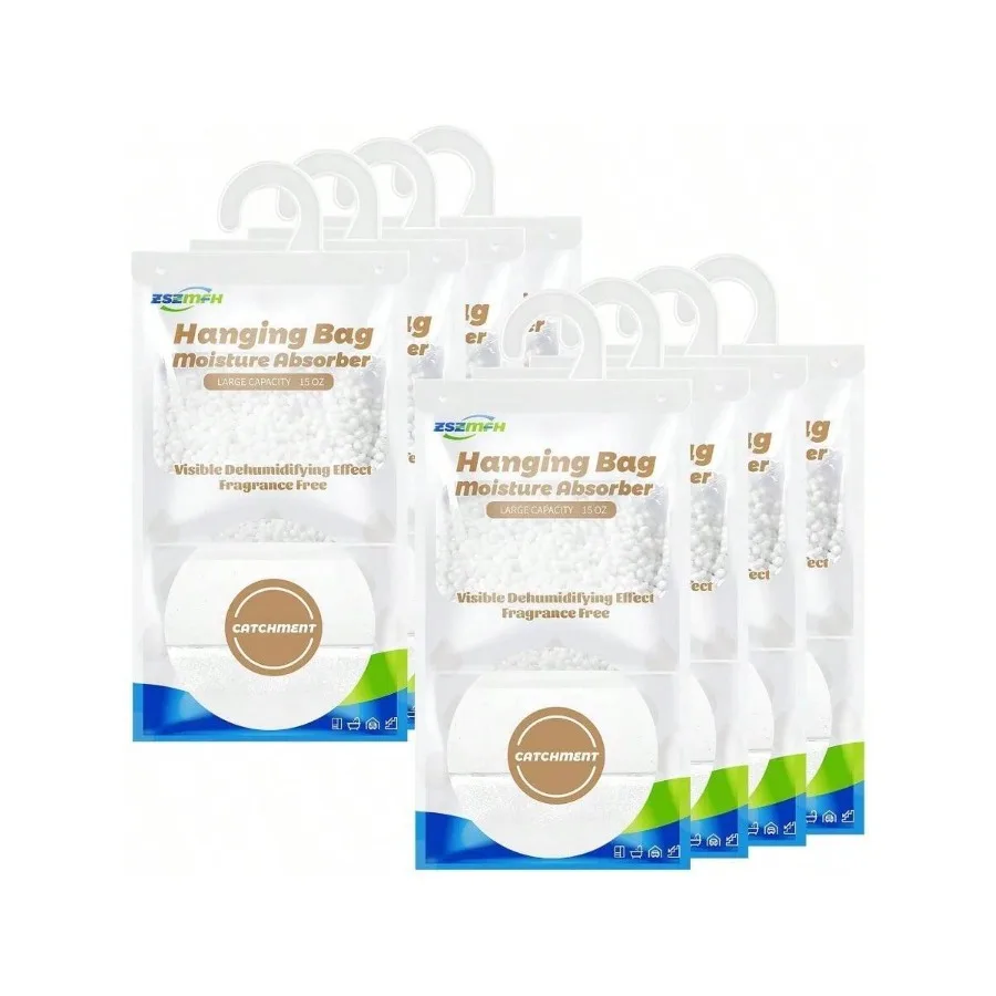 AWYY8 Pack Moisture Absorber Hanging Bags Fragrance Free Humidity Packs 15 OZ Dehumidifier Bags Effectively Trap Extra Moisture
AWYY8 Pack Moisture Absorber Hanging Bags Fragrance Free Humidity Packs 15 OZ Dehumidifier Bags Effectively Trap Extra Moisture
