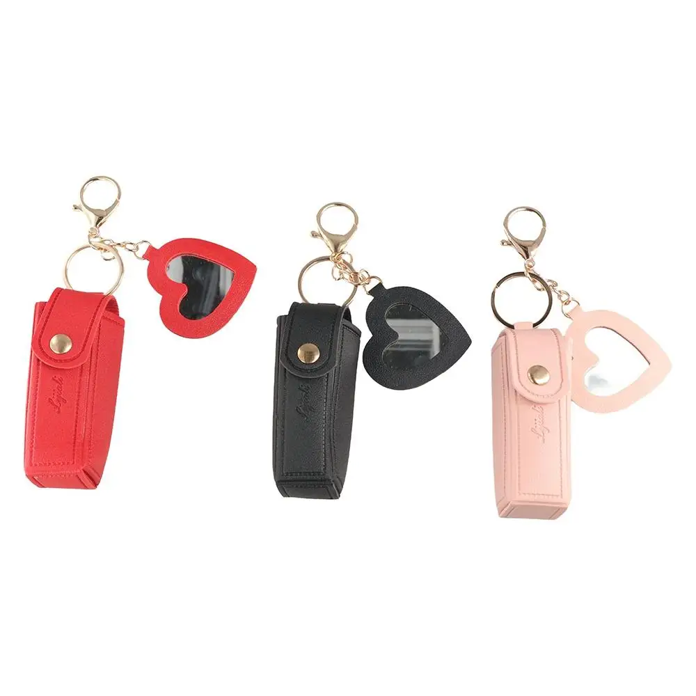Travel Keychain Lipstick Bag PU Leather Mini Lip Gloss Bag Portable with Mirror Cosmetic Bag Girls
Travel Keychain Lipstick Bag PU Leather Mini Lip Gloss Bag Portable with Mirror Cosmetic Bag Girls