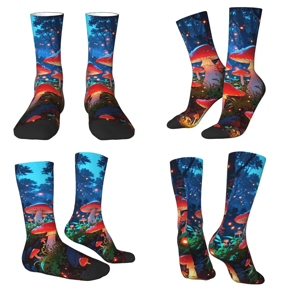 Fantasy Mushroom Forest Socks Harajuku Sweat Absorbing Stockings All Season Long Socks Accessories for Unisex Birthday Present
Fantasy Mushroom Forest Socks Harajuku Sweat Absorbing Stockings All Season Long Socks Accessories for Unisex Birthday Present